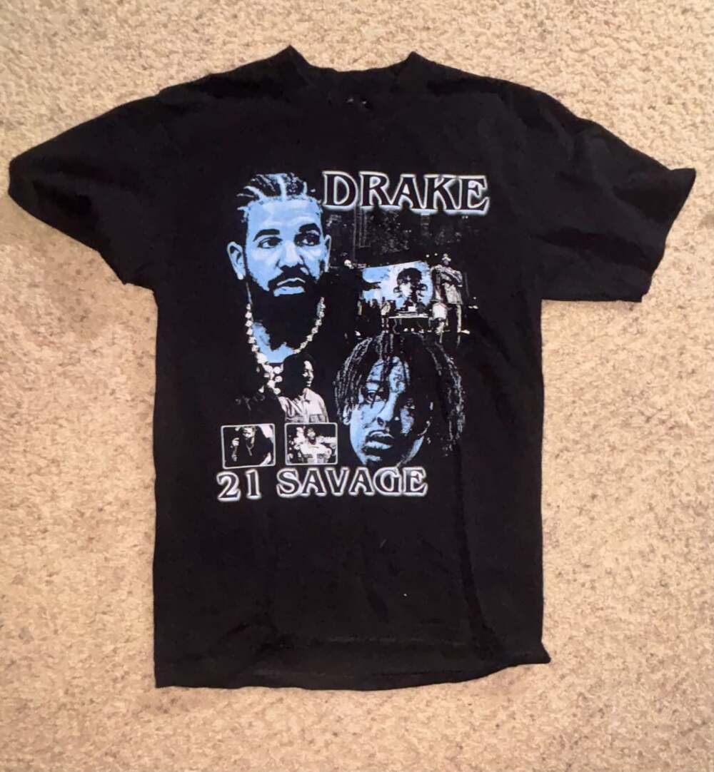 Drake 21 Savage City Lights Black Graphic T-Shirt